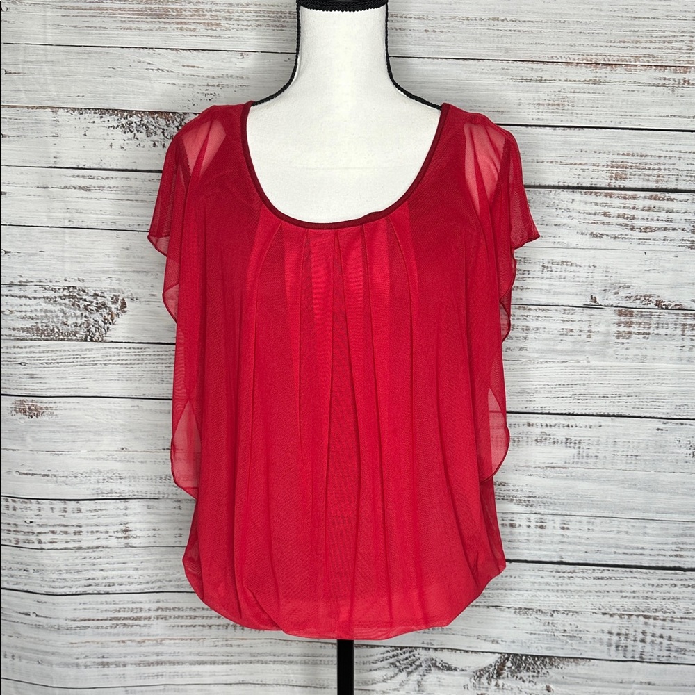 Elegant Red Women's Blouse
